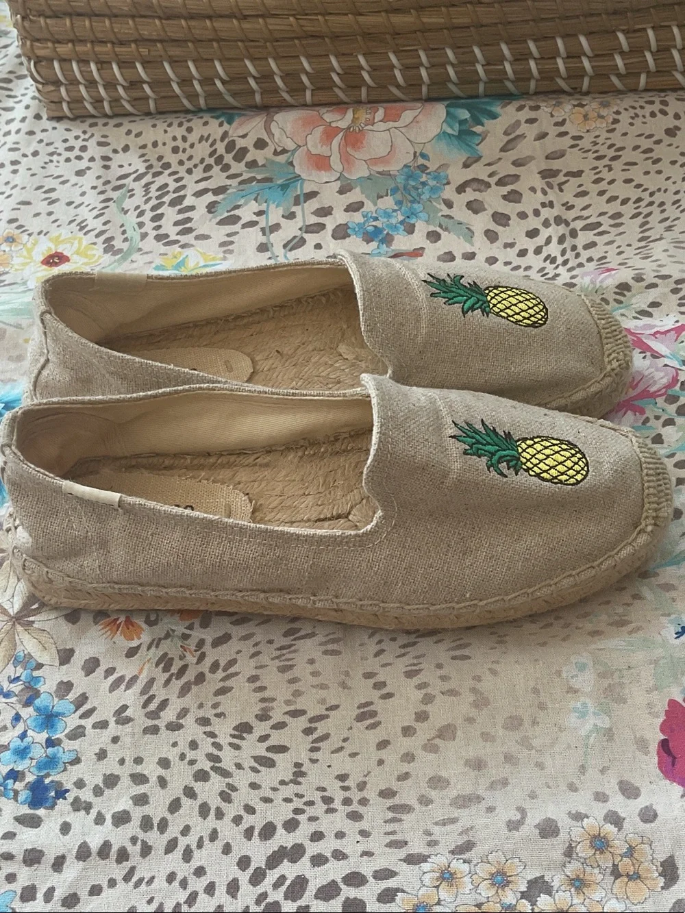 Soludos Pineapple Smoking Slipper Espadrilles